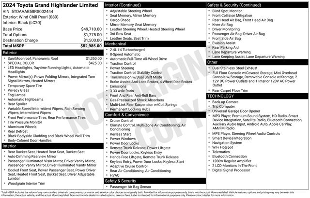 toyota grand highlander 2024 5TDAAAB58RS002444 image toyota grand highlander 2024 5TDAAAB58RS002444 image